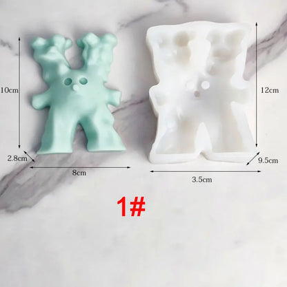 Snowman Monster Candle Silicone Mould