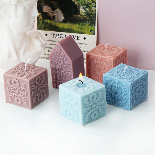 Square Totem Pattern Candle Mould for Home Decor