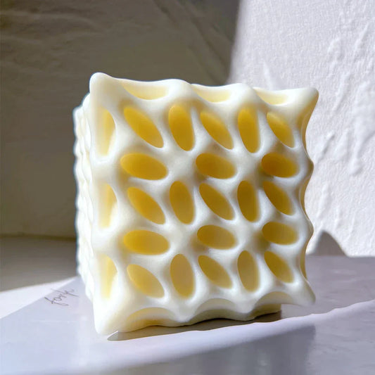 Hole Square Cube Candle Mould