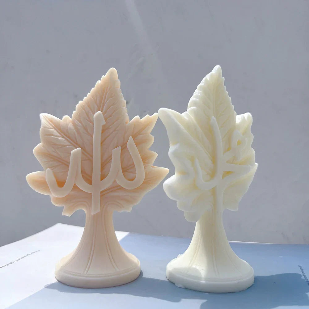 Leaf Allah Muhammad Candle Silicone Mould