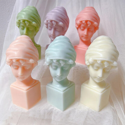 Greek Little Girl Statue Candle Mould
