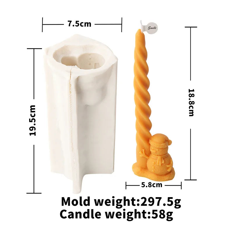Festive Christmas candle Mould