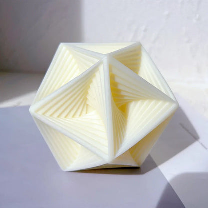 Geometric Five Pointed Star Candle Mould - Pentagram Design