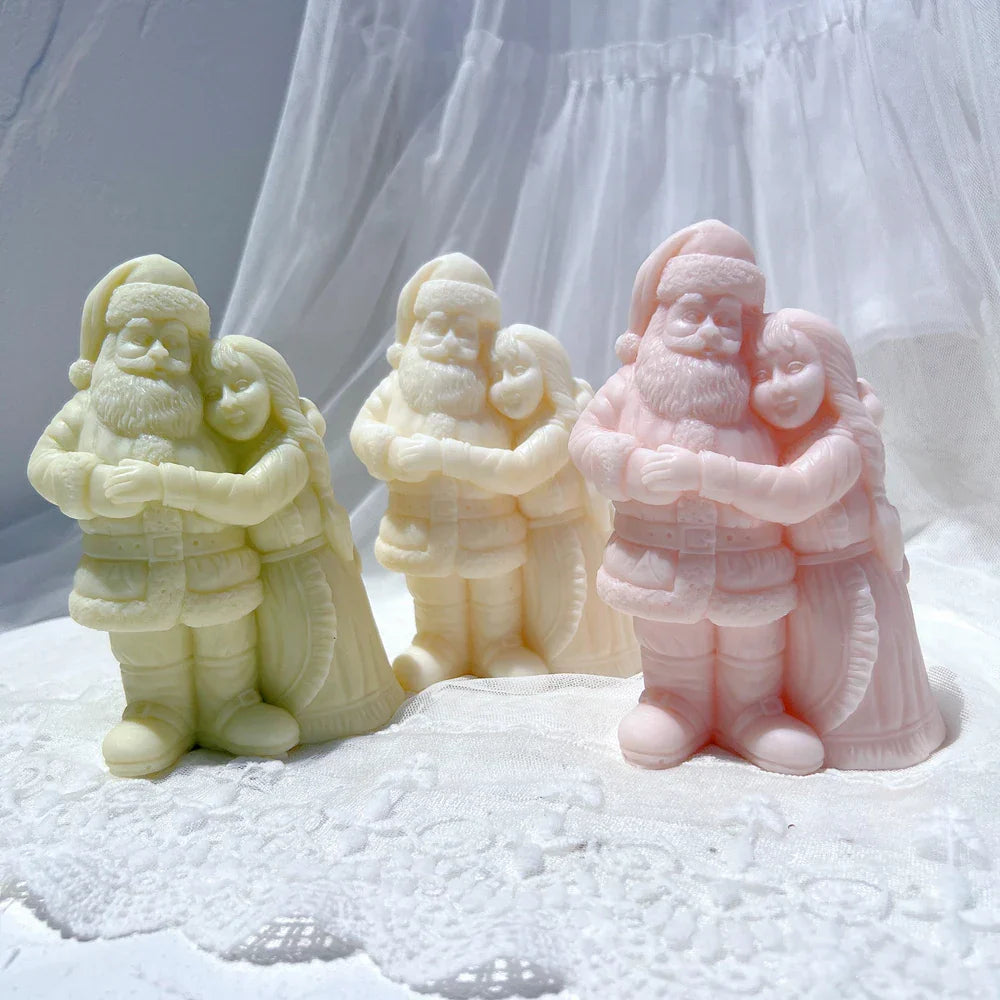 Mr. and Mrs. Santa Candle Mould