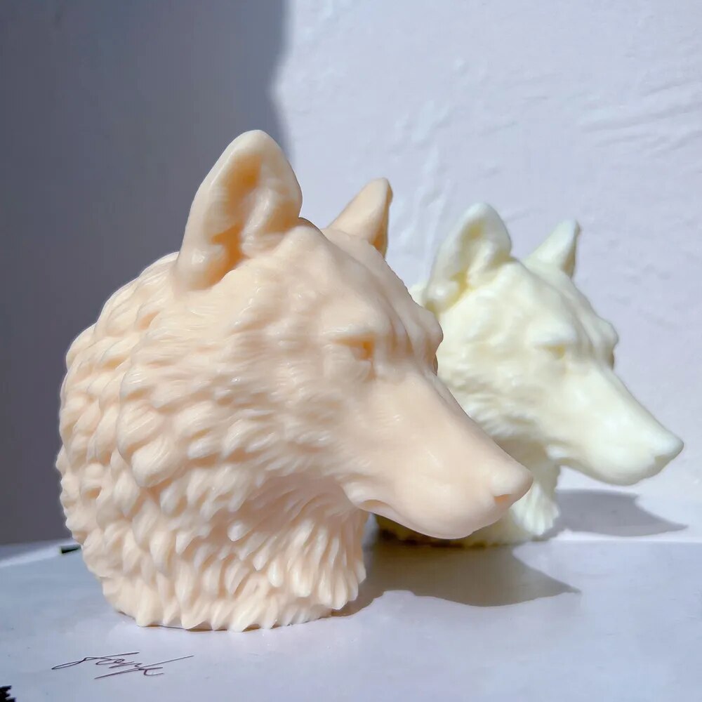 Wolf Head Candle Silicone Mould