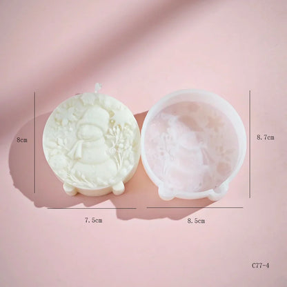 Winter Hat Snowman Candle Mould