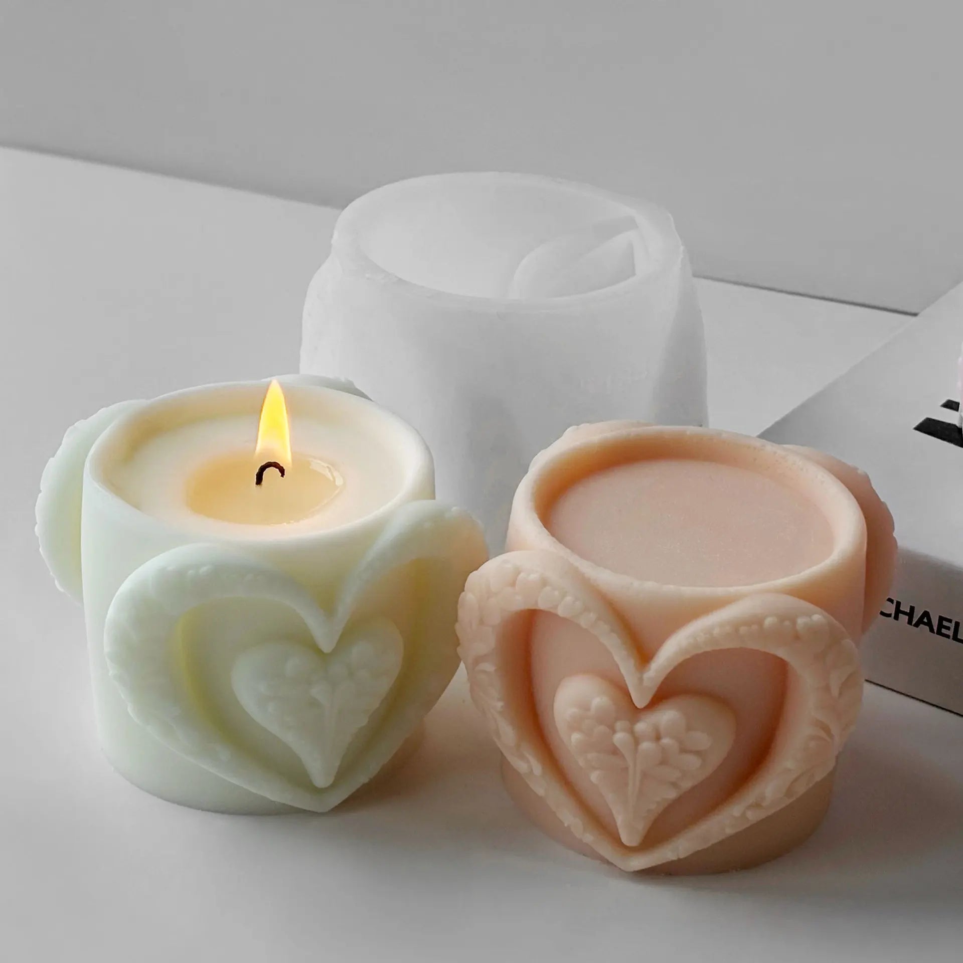 Heart Cup Silicone Candle Mould