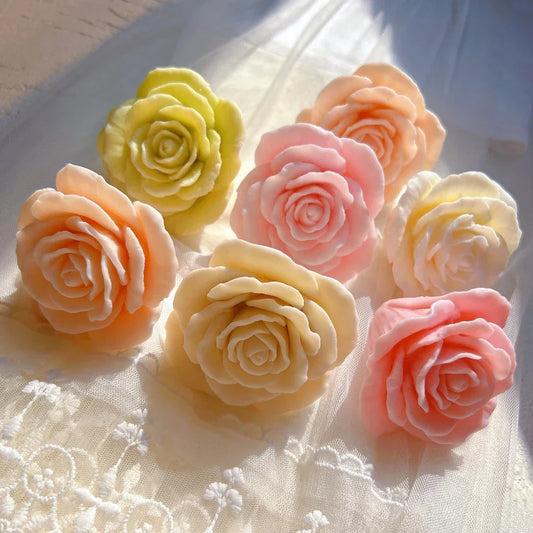 Rose Flower Candle Silicone Mould