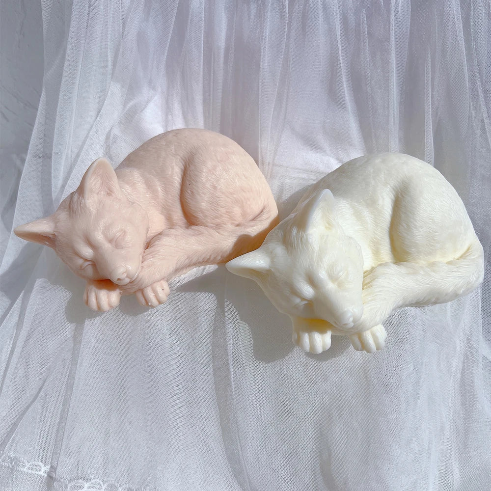 Cute Fox Candle Silicone Mould