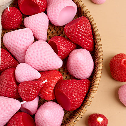 Strawberry Shaped Silicone Candle Mould 4PCS/1PC S/M/L