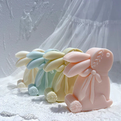Cute Rabbit Silicone Candle Mould