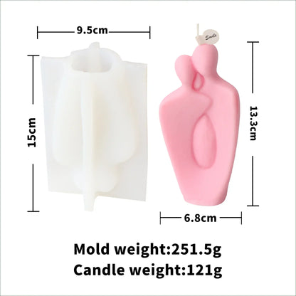 Nordic Couple Silicone Candle Mould