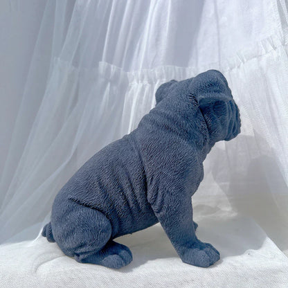 Charming Bulldog Puppy Candle Mould