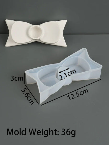 Bow Candle Holder Silicone Mould