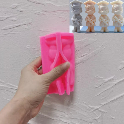 Graduation Boy Figurine Candle Mould