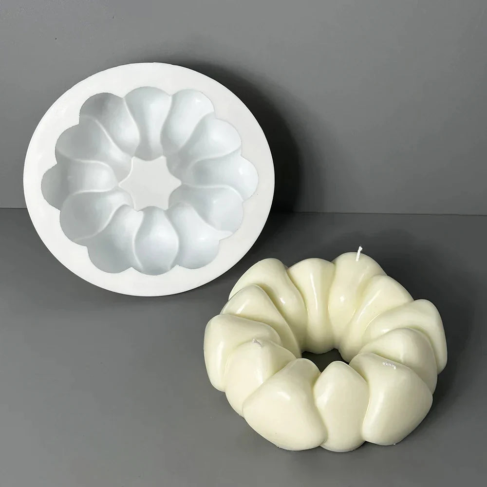 Stone Stack Donut Candle Mould