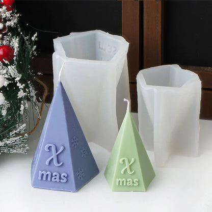 New Creative Christmas Tree Candle Silicone Mould