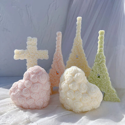 Rose Eiffel Tower Candle Mould