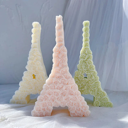 Rose Eiffel Tower Candle Mould
