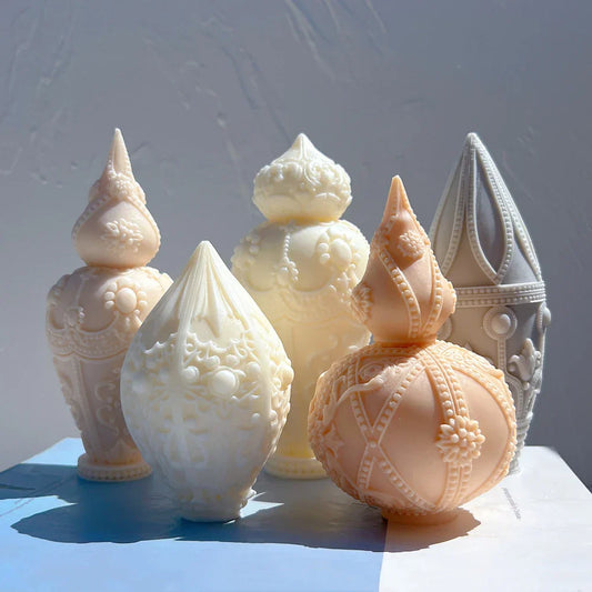 Decorative Bottles Vase Shaped Silicone Candle Mould