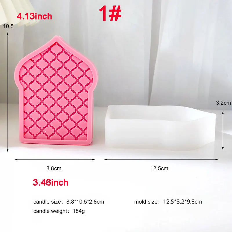 Mashrabiya Silicone Candle Mould
