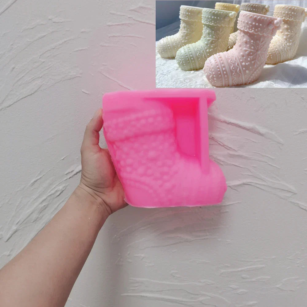Gingerbread Christmas Stocking Candle Moulds