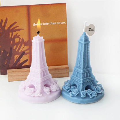 Eiffel Tower Pisa Tower Silicone Candle Mould