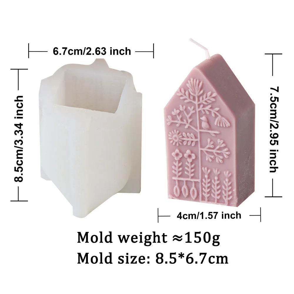 Square Totem Pattern Candle Mould for Home Decor