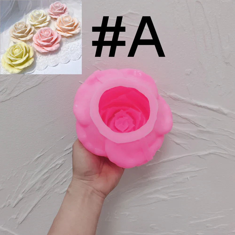 Rose Shaped Candle Mould