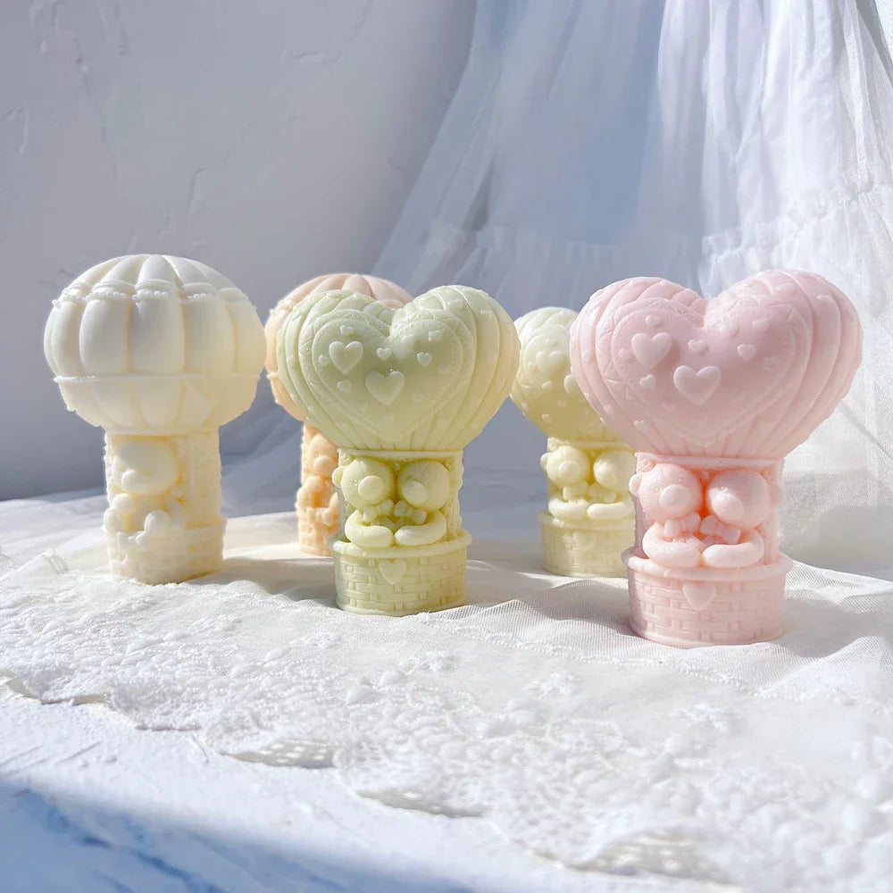 Teddy Bear in A Balloon Candle Mould