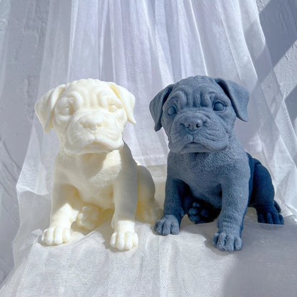 Boxer Puppy Candle Mould