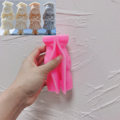 Graduation Girl Figurine Candle Mould