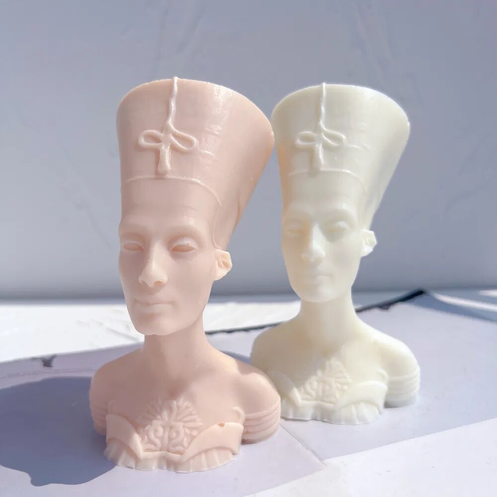Nefertiti Egyptian Statue Silicone Candle Mould