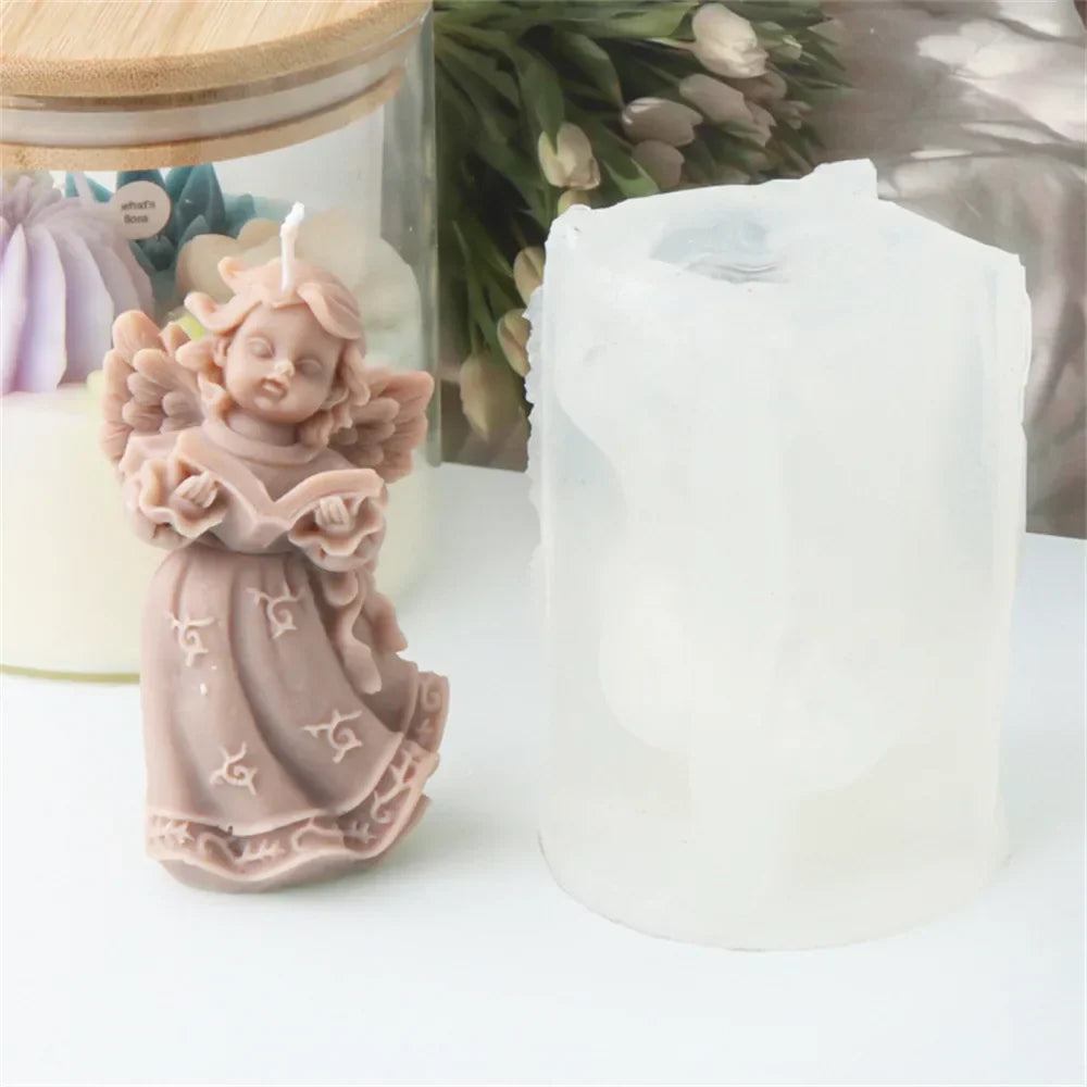 3D Angel Girls Candle Silicone Candle Mould