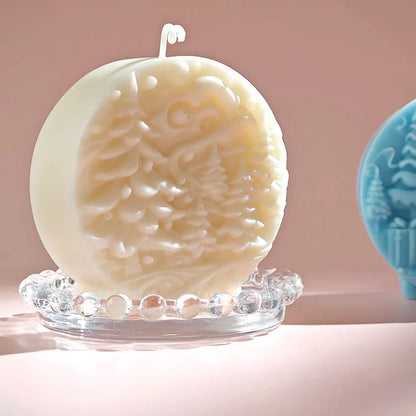 Pine Woodland Aromatherapy Candle Mould for Relaxing Crafts