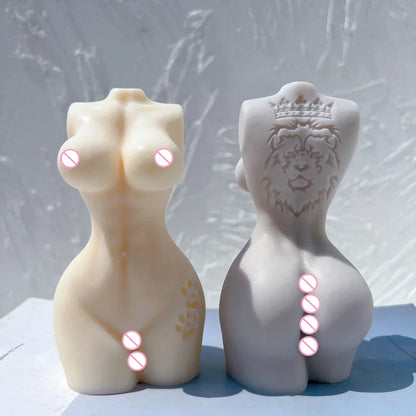 Dragon Tattoo Man Woman Body Candle Mould