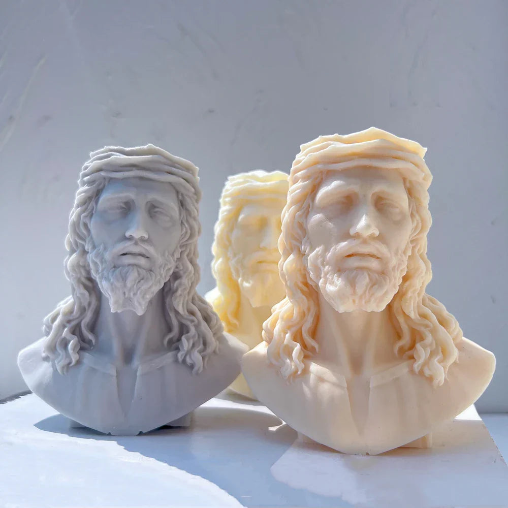Unique Bust Sculpture Jesus Statue Silicone Mould