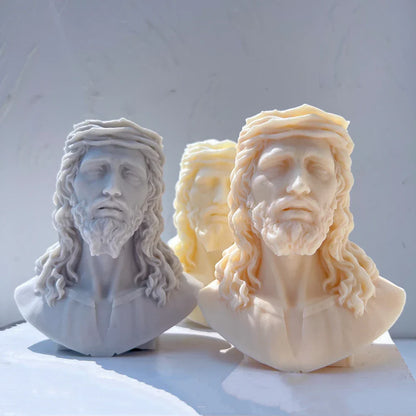 Unique Bust Sculpture Jesus Statue Silicone Mould