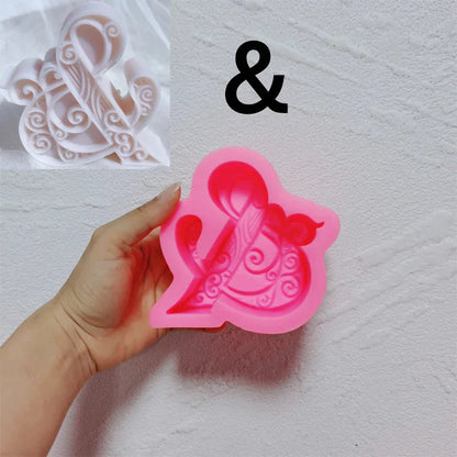Floral Alphabet Candle Moulds