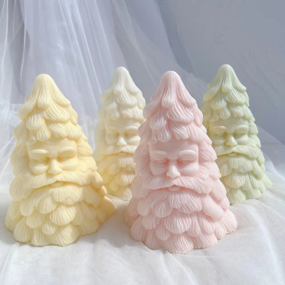 Santa Christmas Tree Candle Mould