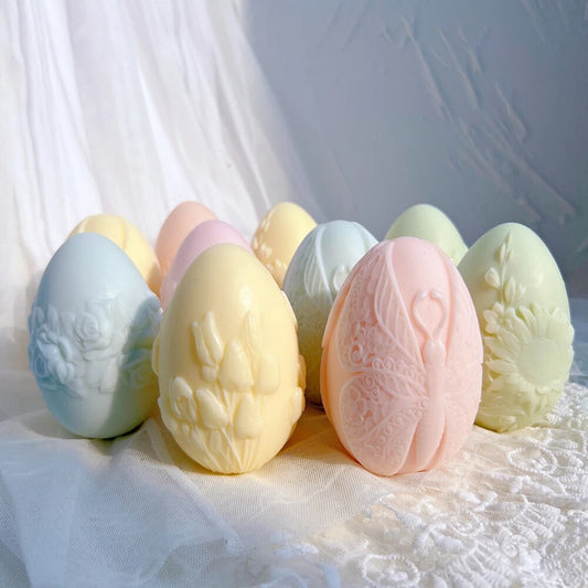 Floral Butterfly Egg Candle Mould