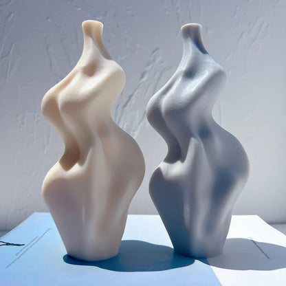 Irregular Geometric Sculptured Candle Silicone Mould