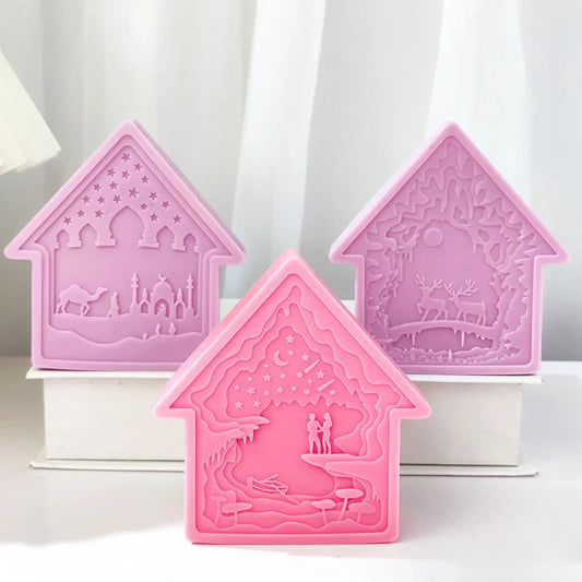 House Shape Silicone Candle Mould