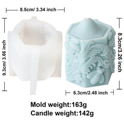 Honey Bee Blossom Pillar Candle Mould
