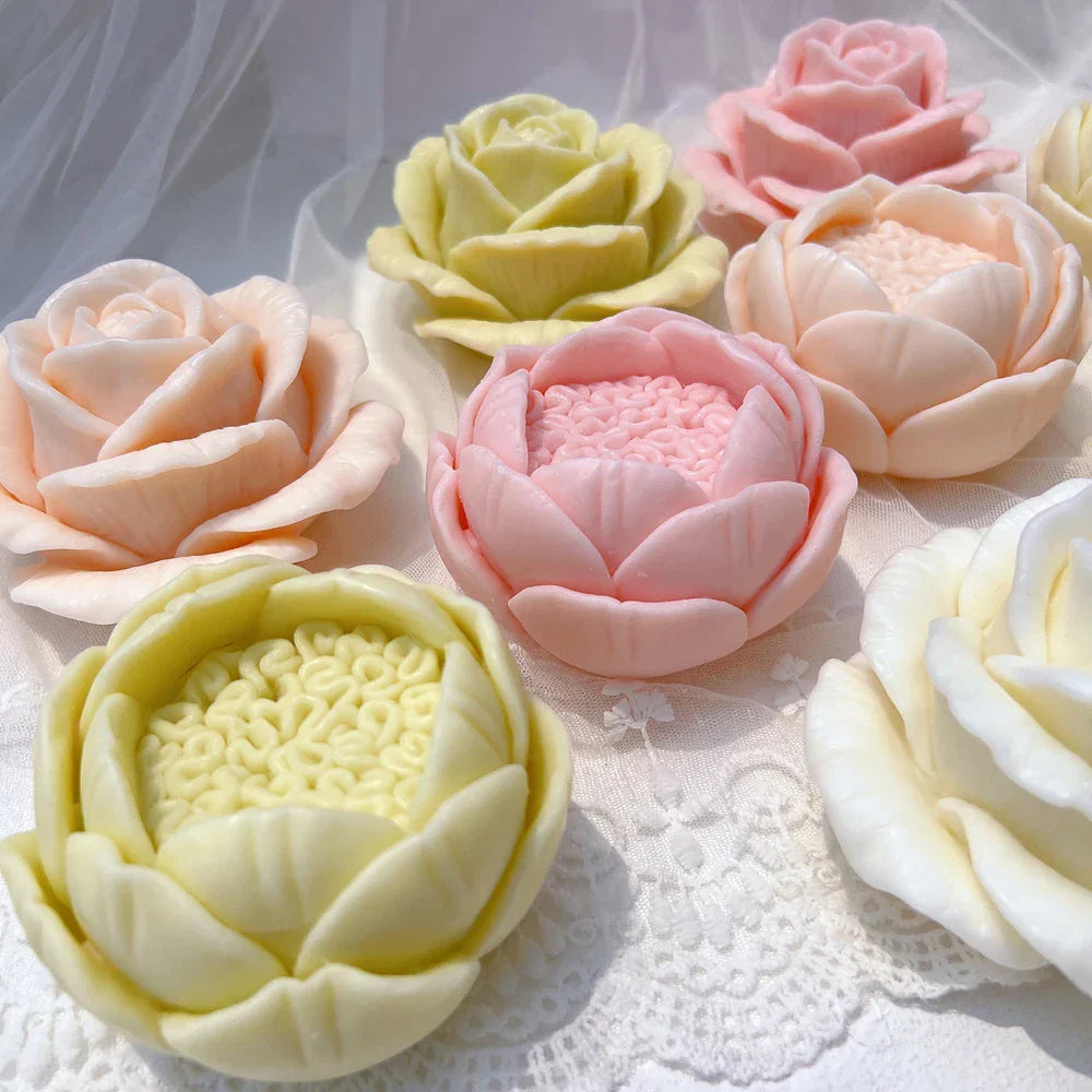 Rose Shaped Candle Mould