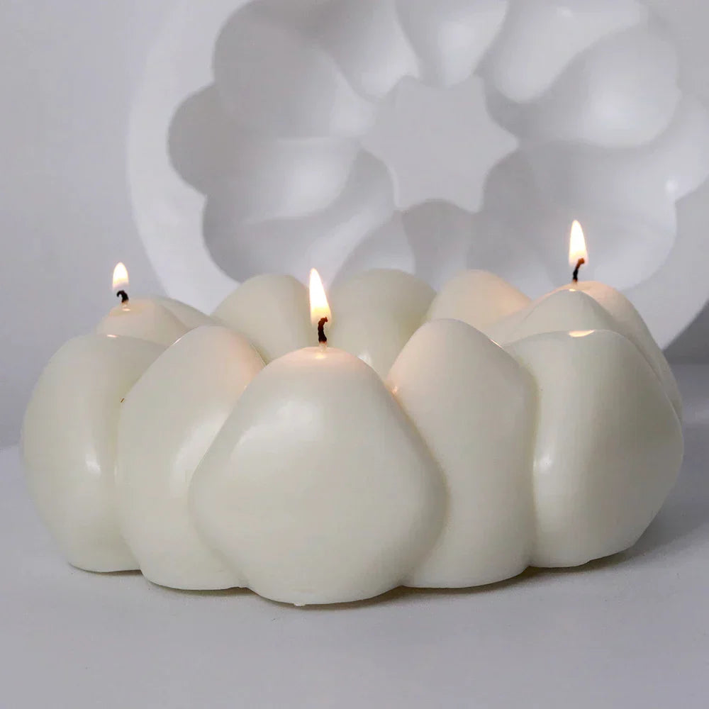 Stone Stack Donut Candle Mould