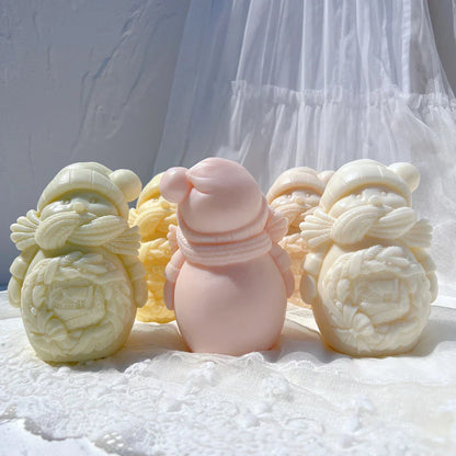 Cuddle Snowman Candle Mould