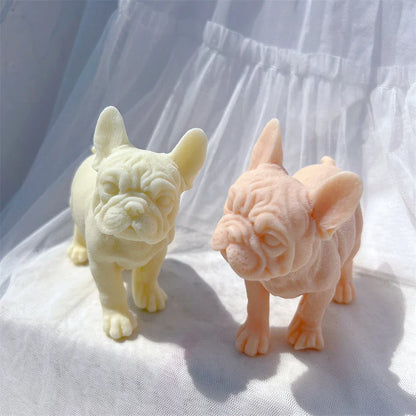 Standing French Bulldog Puppy Candle Mould