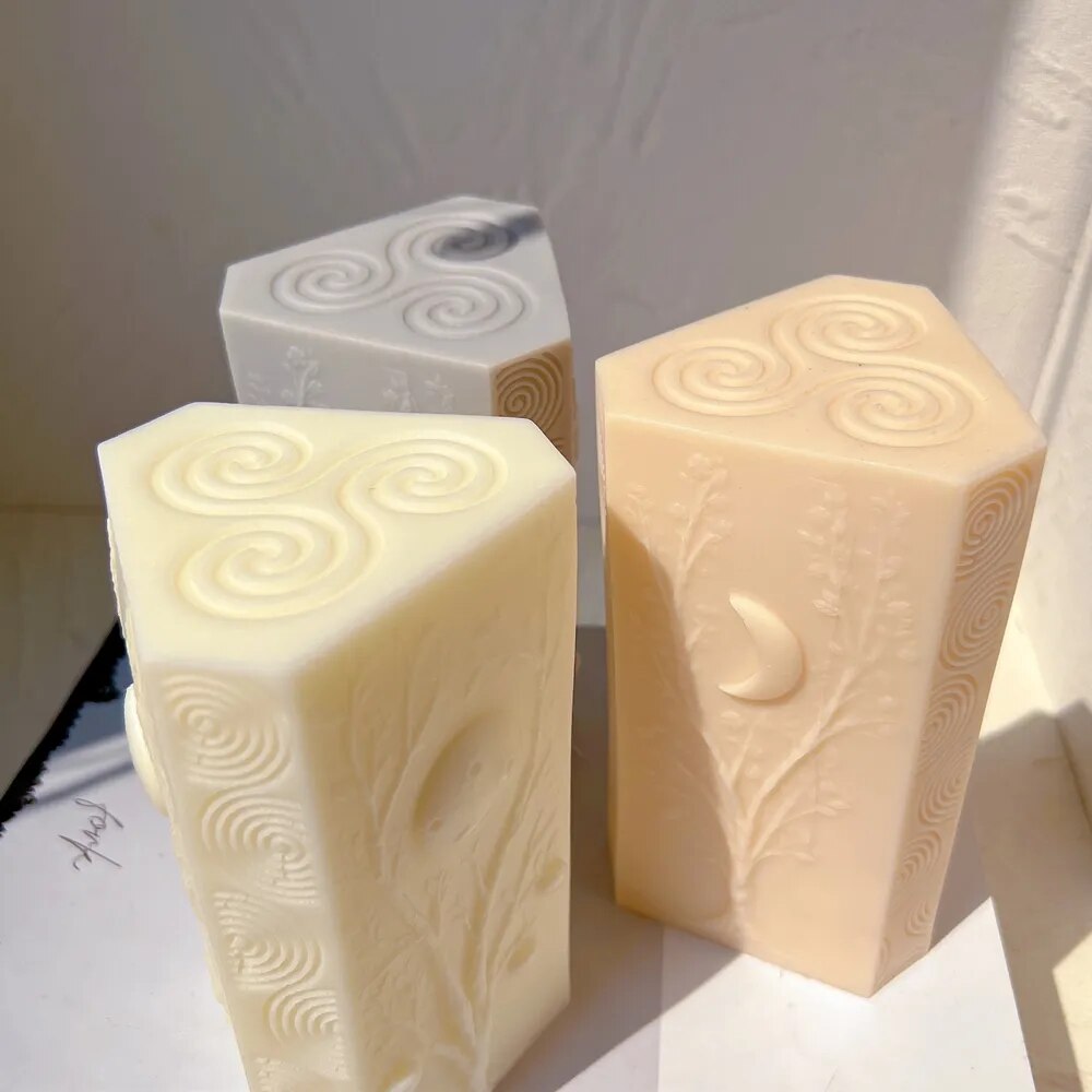 Lunar Prism Pillar Candle Mould