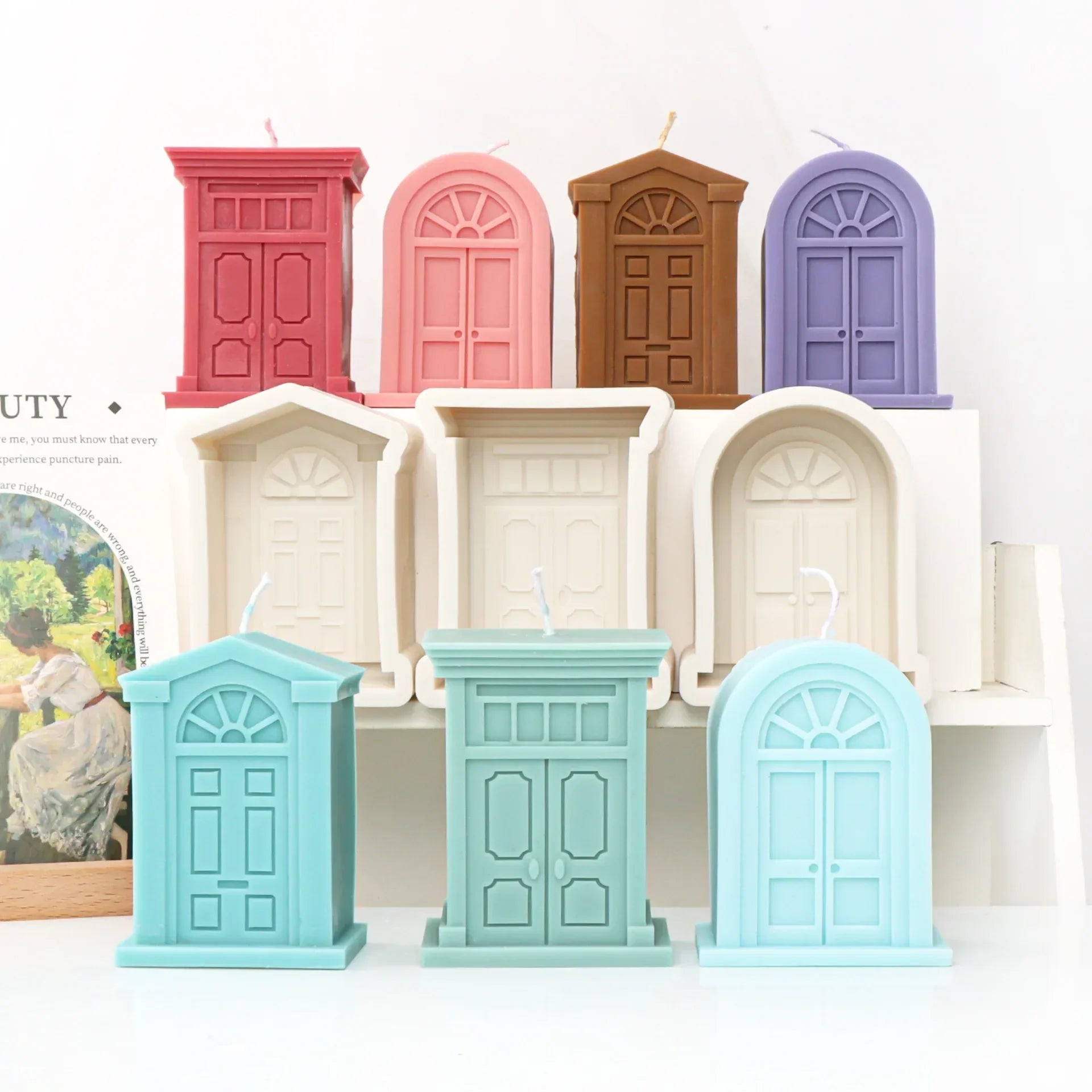 Doors And Windows Silicone Mould for Candles